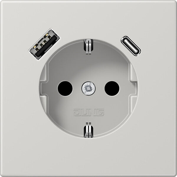JUNG SCHUKO Steckdose mit USB Typ AC LS 1520-15 CA LG